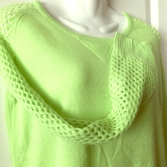 Atmosphere Neon/Lime Green Long Sweater size S - Picture 1 of 4